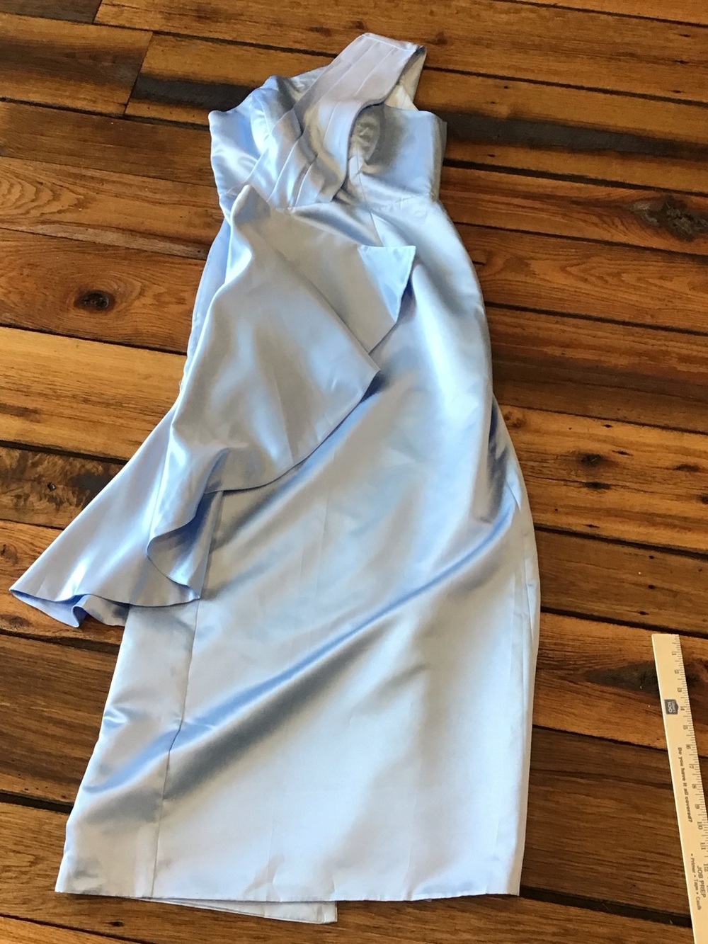 NWT Missacc Mother of Bride One Shoulder Ice Blue Sheath Layer A-Line Elegant 12